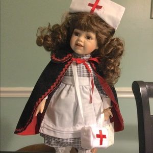 Wimbledon porcelain doll nurse Marsha #A3098
